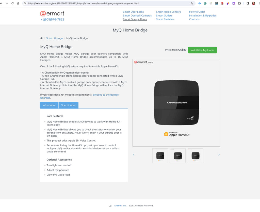 ermart website product page