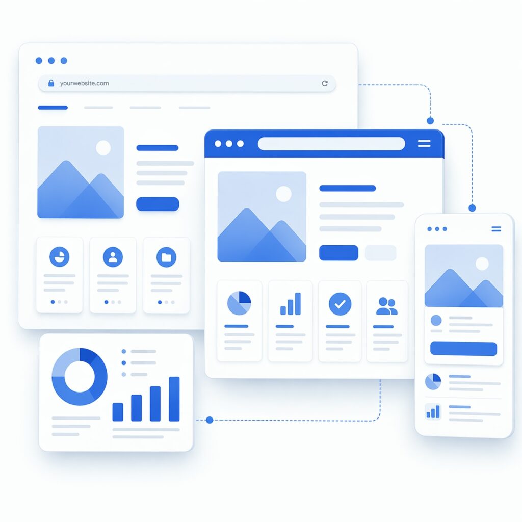 web development illustration